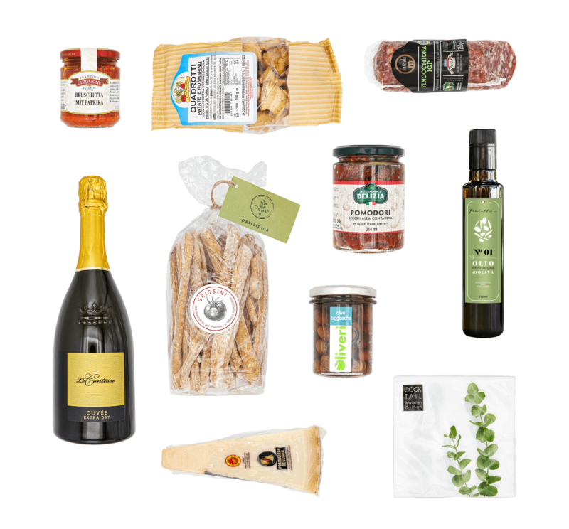 Präsentkorb, Antipasti